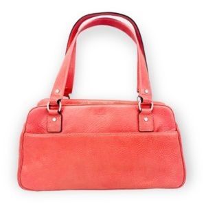 Kate Spade Wellesley Leather Boarskin Satchel Pink Shoulder Bag Stripe Interior